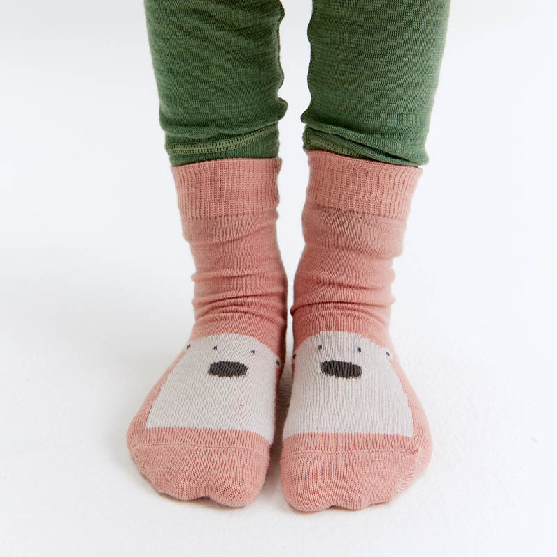 Wool Socks KidsJr, Misty Rose, hi-res